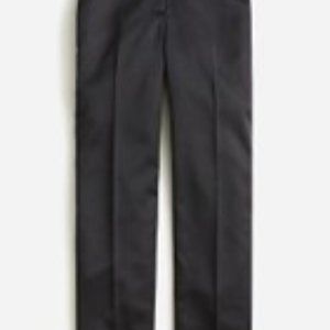 NWT J.Crew "Kate" Straight-Leg Satin Pants, Black, Size 10 petite